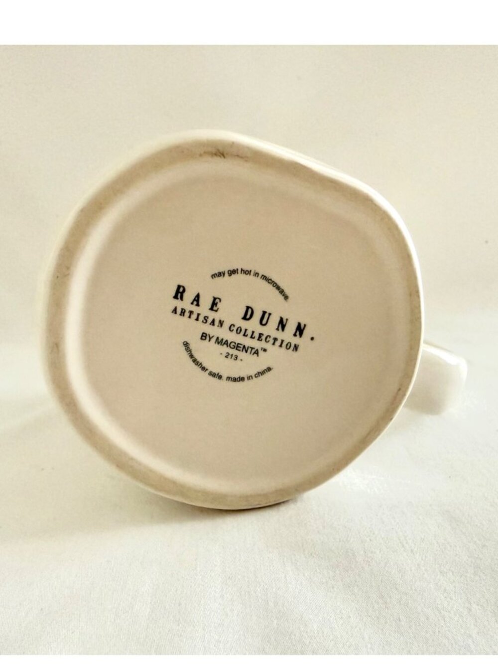 Rae Dunn Be Still Mug White Artisan Collection Farmhouse 16 oz Coffee Cup - Picture 3 of 12